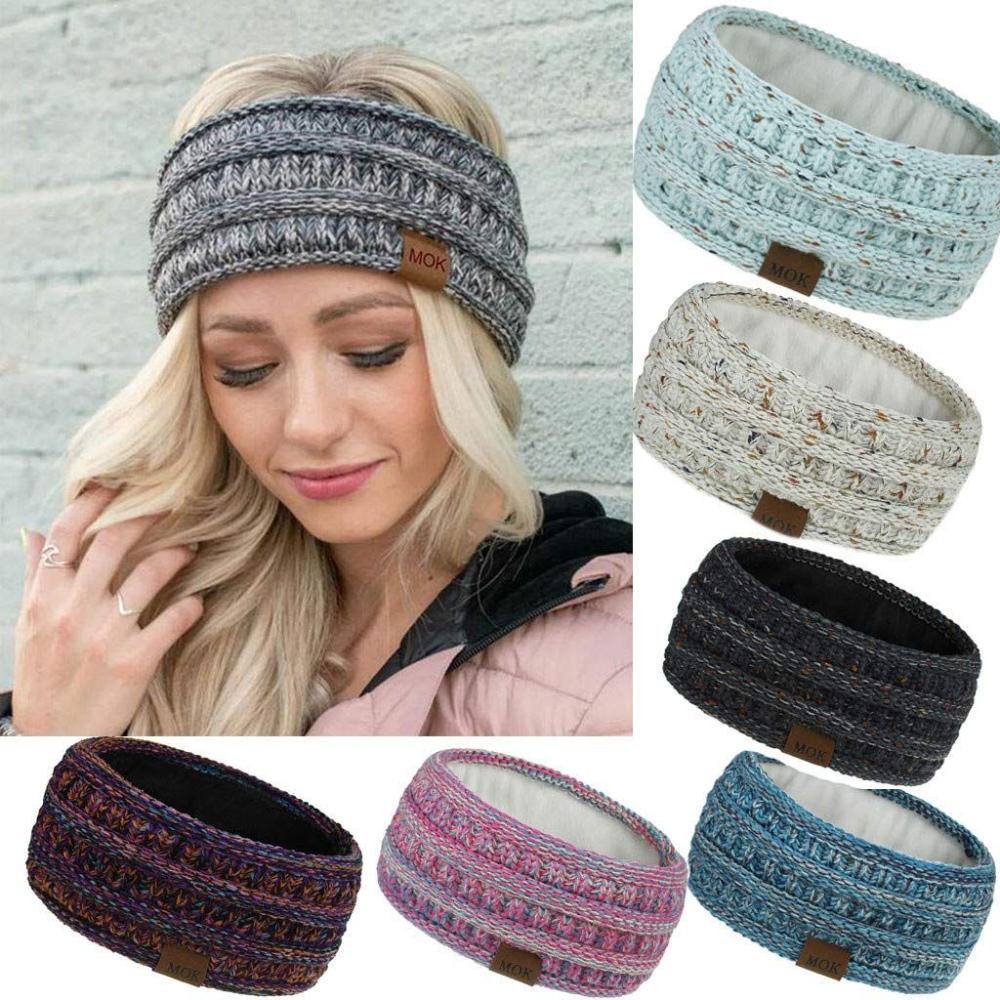 Fleece Ear Warmer Band - Fashion Stretch Thick Fuzzy Ear Warmer