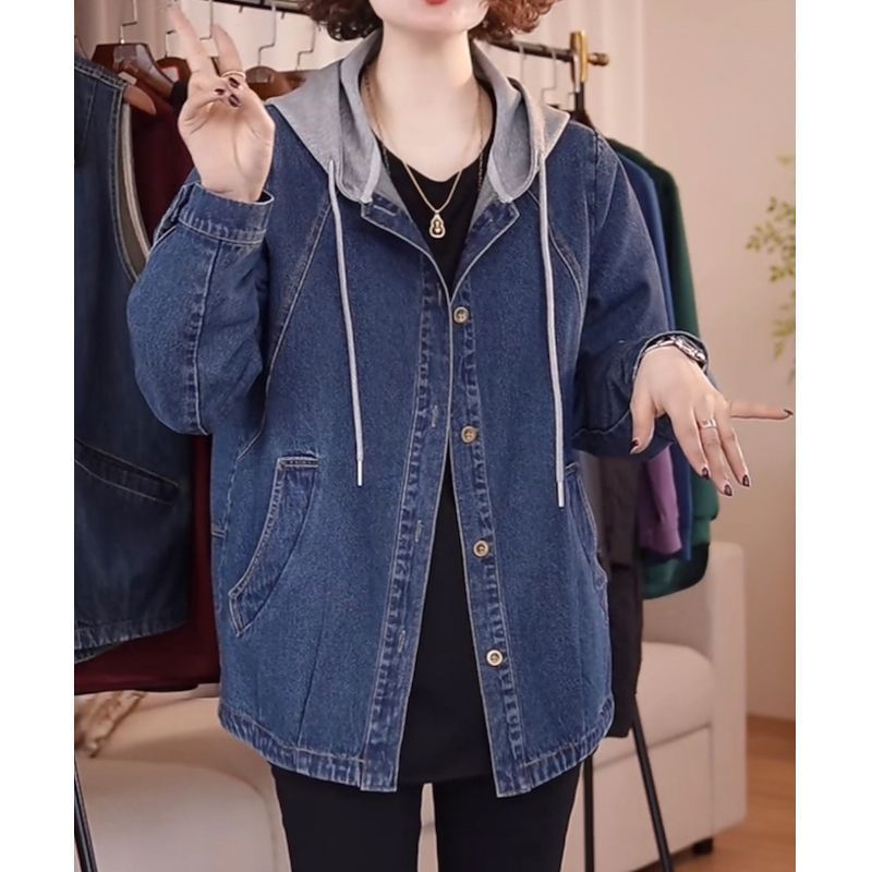 Down Jacket Packable - European High-Quality Denim Jacket Women Spring