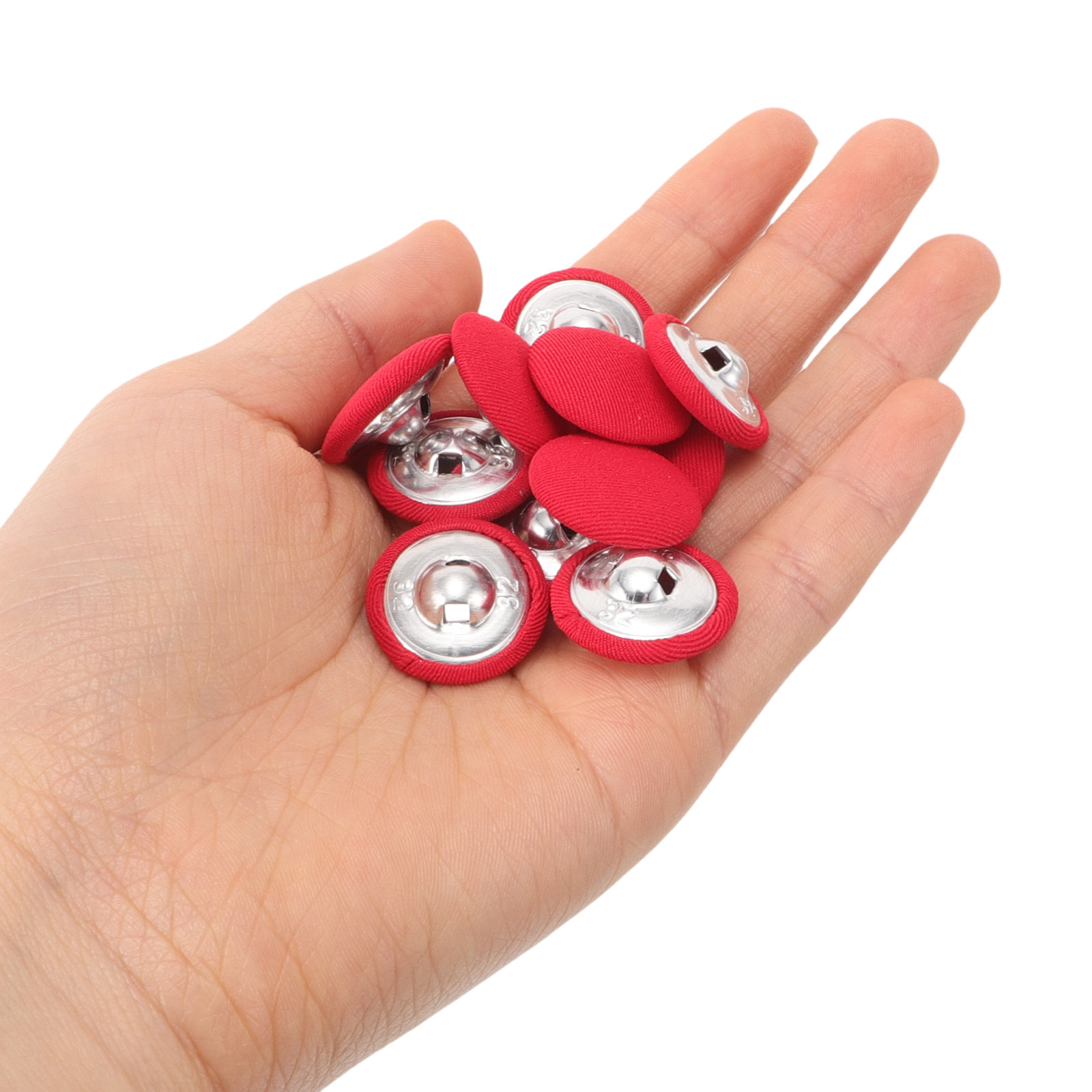 Wool Coat Peacoat - 20Pcs Round Cloth Covered Buttons for