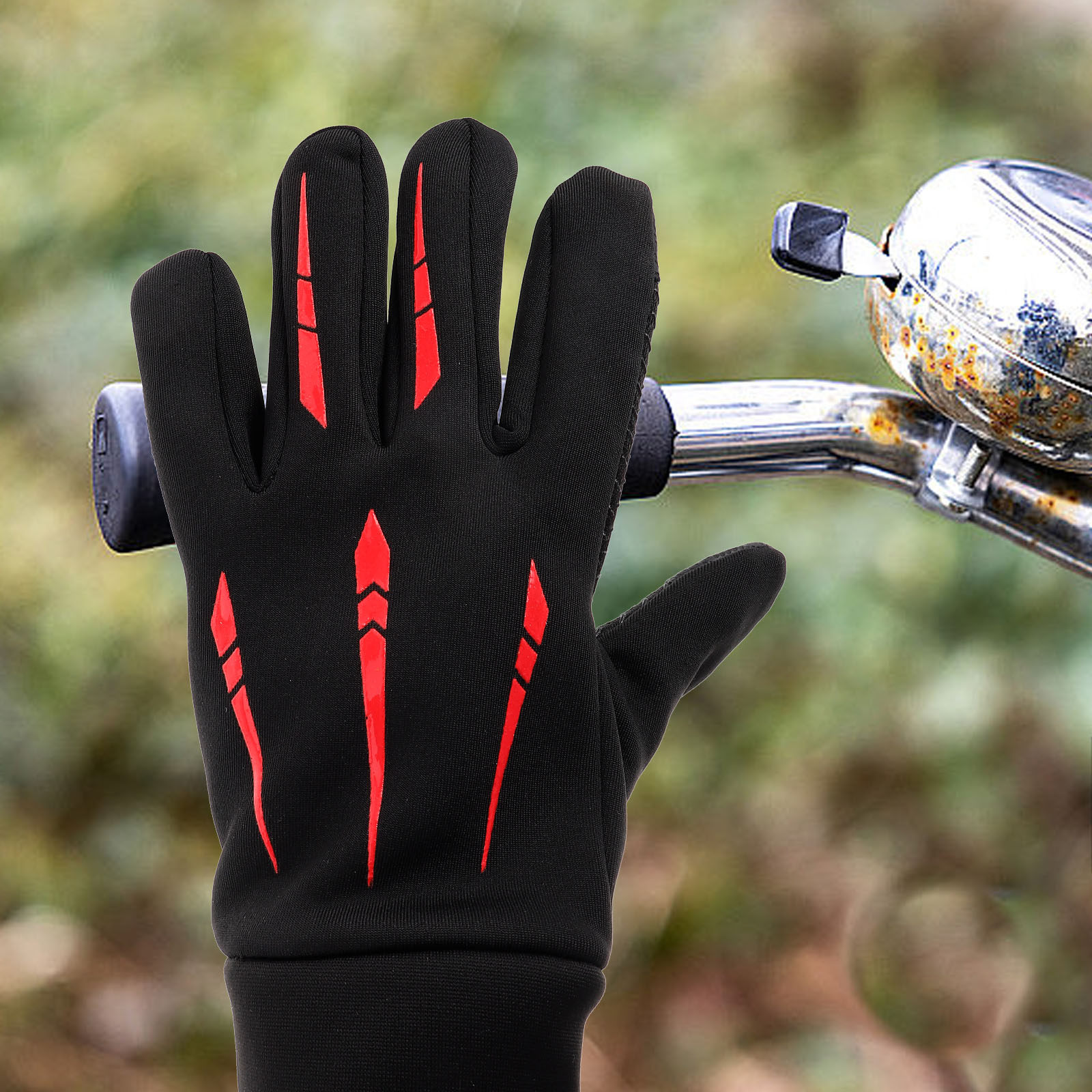 Touch Screen Gloves - 1 Pair Windproof Waterproof Motorcycle Gloves