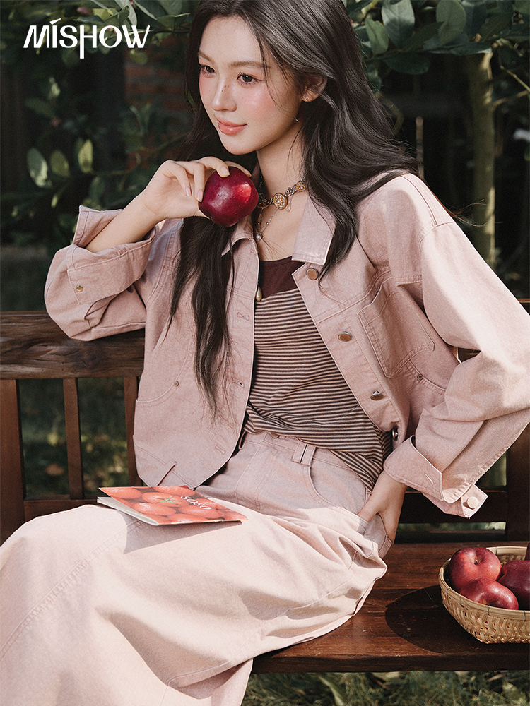 MISHOW Lapel Collar 100 Cotton - Down Jacket Packable ulasan dan harga