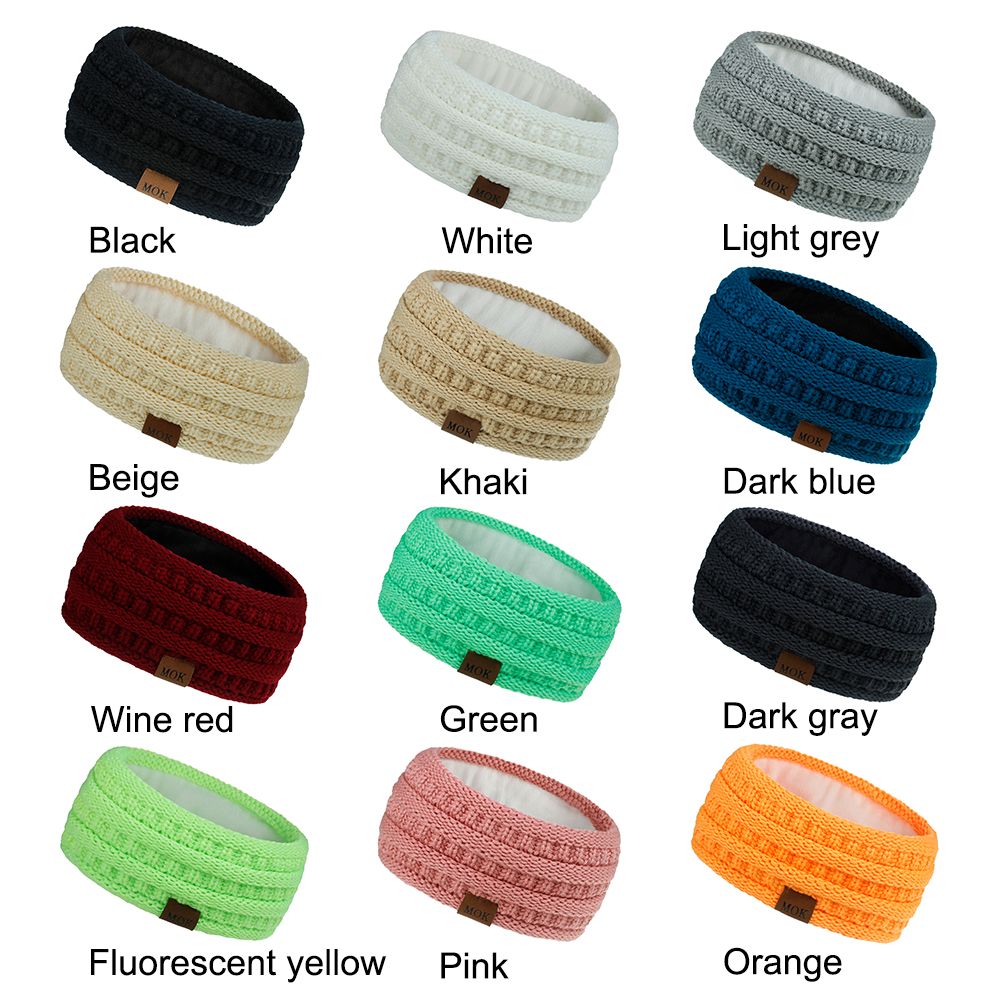 Fashion Stretch Thick Fuzzy Ea - Fleece Ear Warmer Band ulasan dan harga