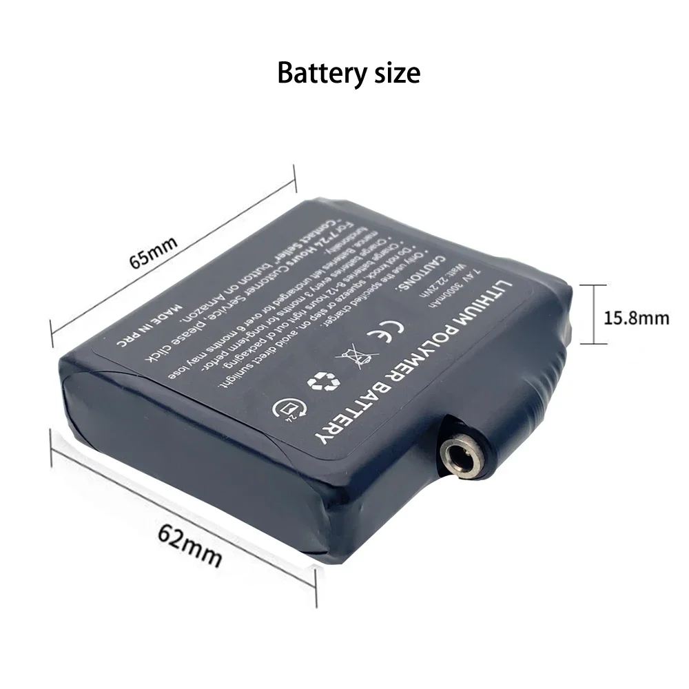 Gloves Battery 7.4V 3000mah Po - Heated Vest Battery ulasan dan harga