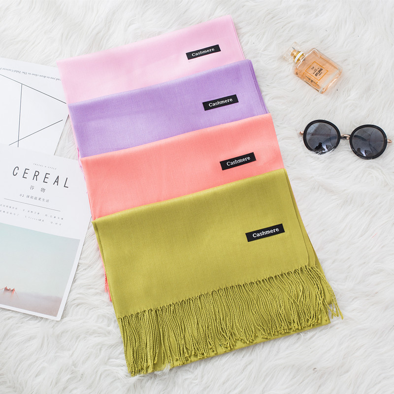 2024 Fashion Winter Women Scar - Cashmere Pashmina Wrap ulasan dan harga