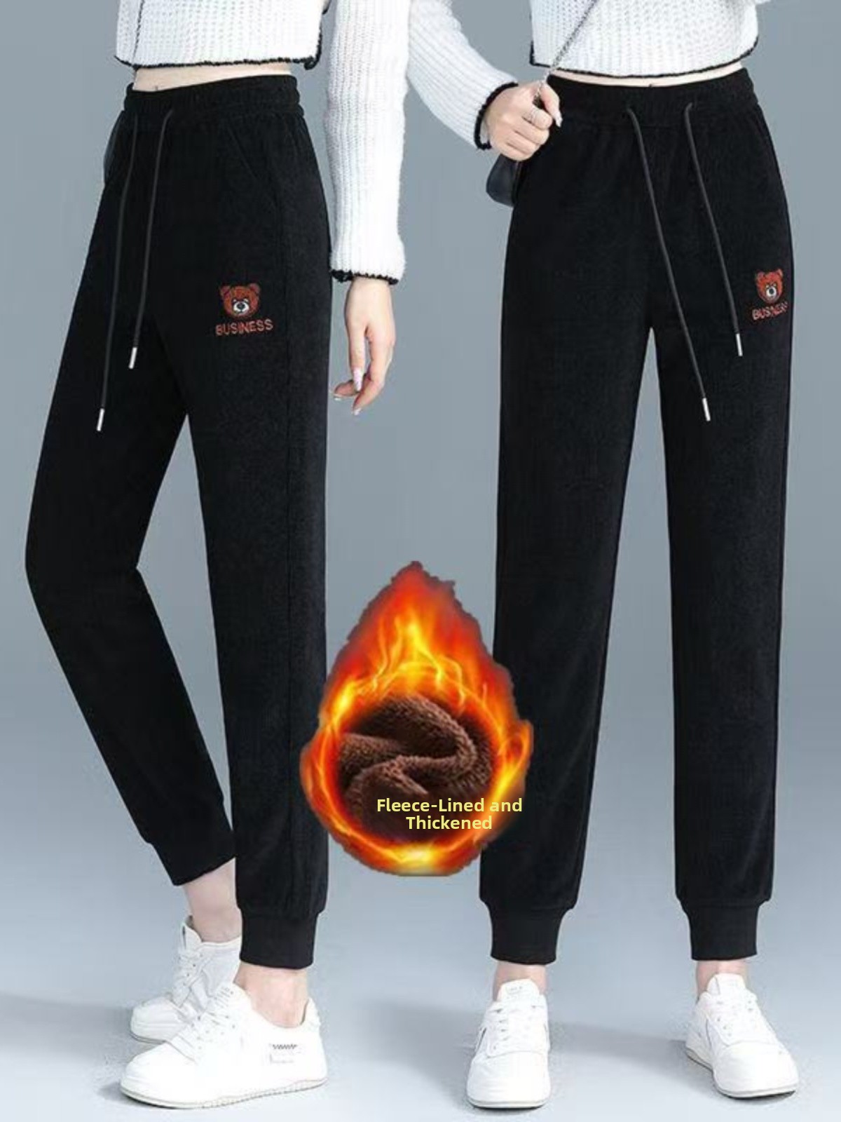High Waist Fleece Lined Thick  - Corduroy Pant Warm ulasan dan harga