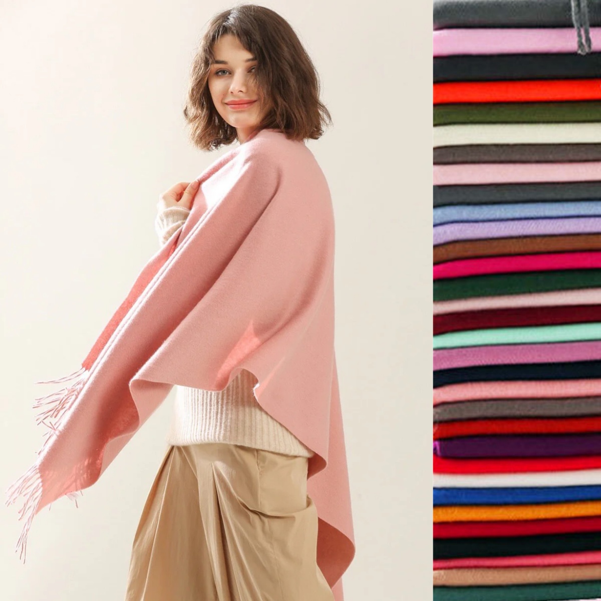 36Color Thin Imitation Cashmer - Cashmere Pashmina Wrap ulasan dan harga