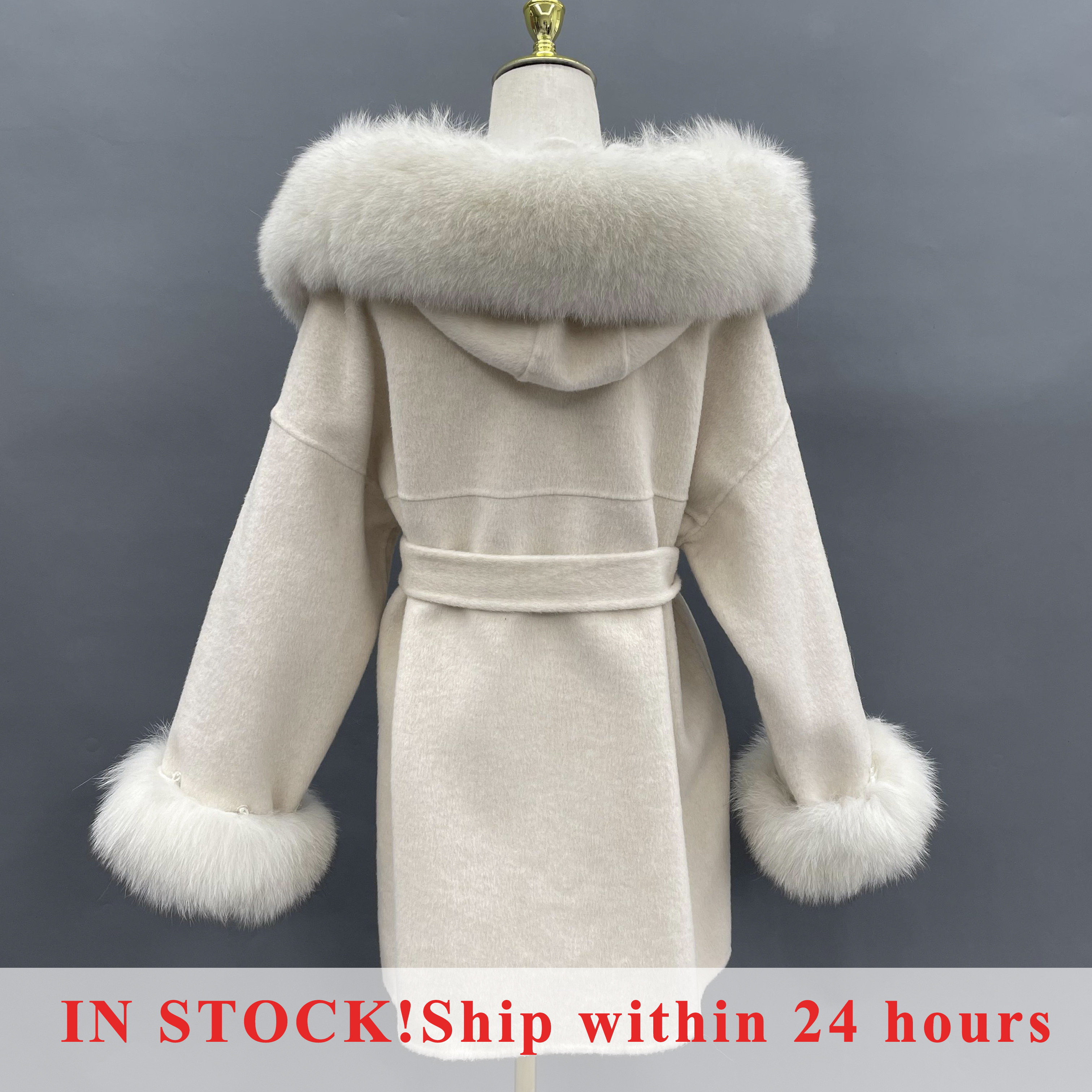 MISSJANEFUR Wool Coat with Rea - Wool Coat Peacoat ulasan dan harga