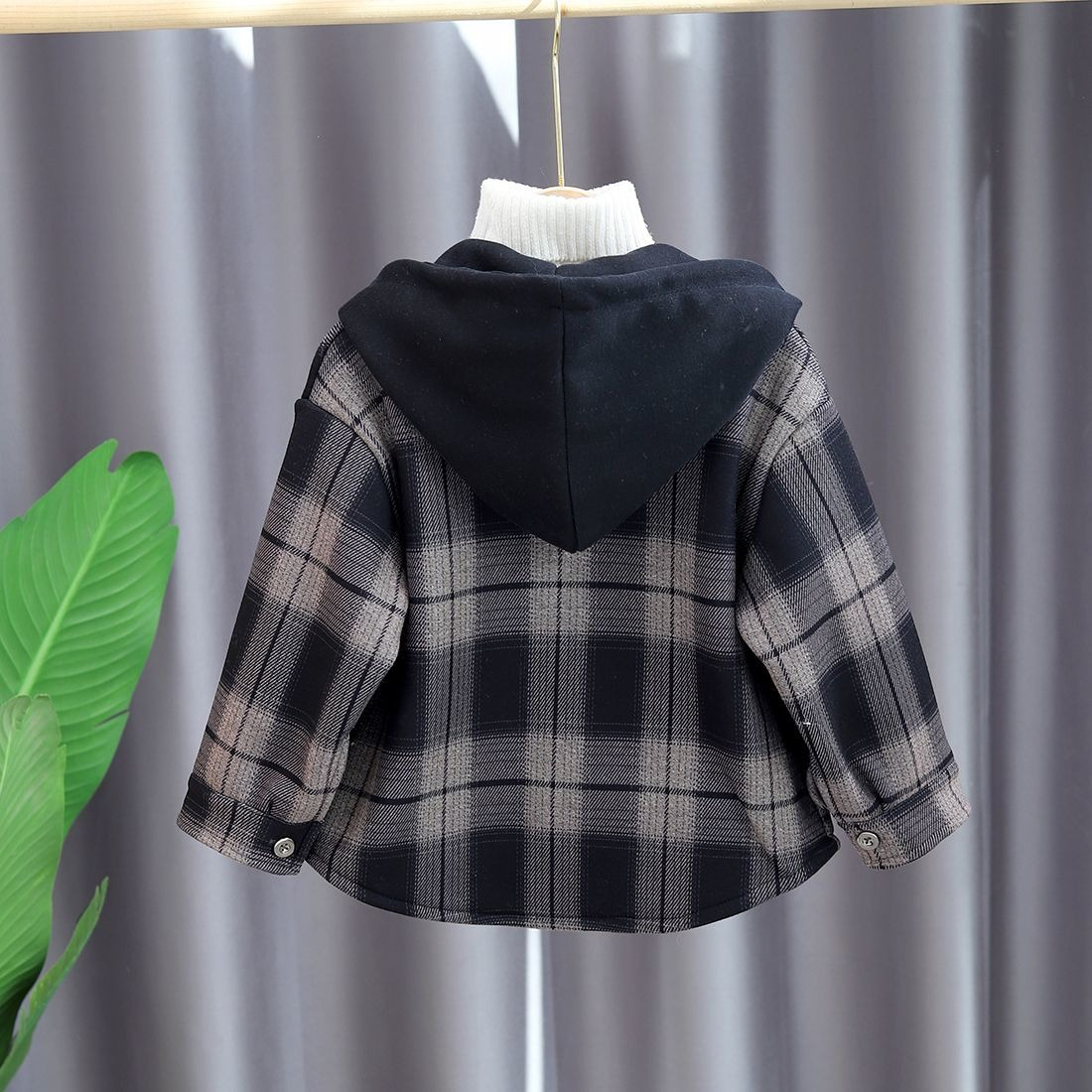 2025 New Boys Autumn Winter Fl - Flannel Shirt Lined ulasan dan harga