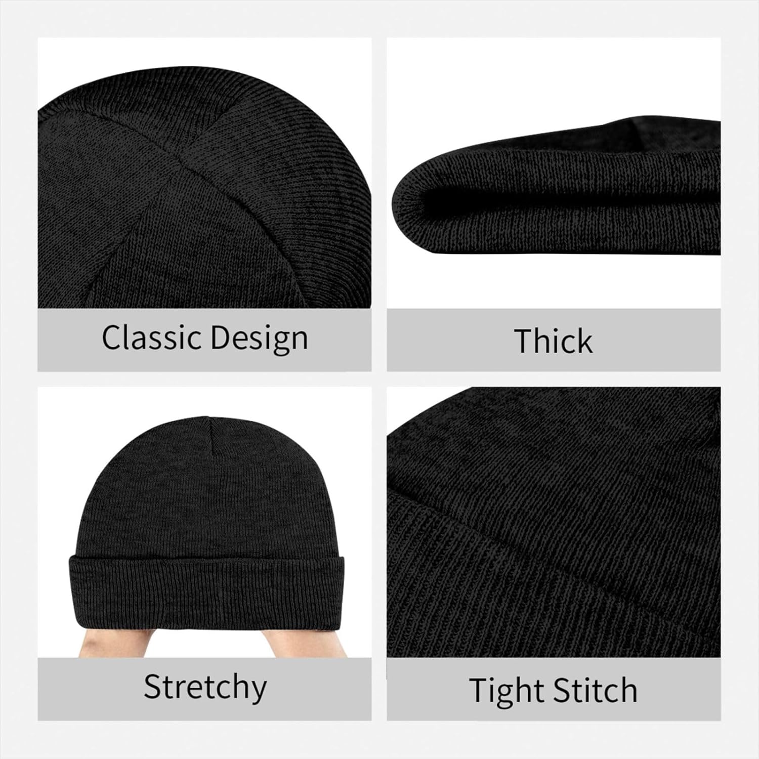 Beanie for Men, Stretchable Kn - Knit Beanie Hat Warm ulasan dan harga