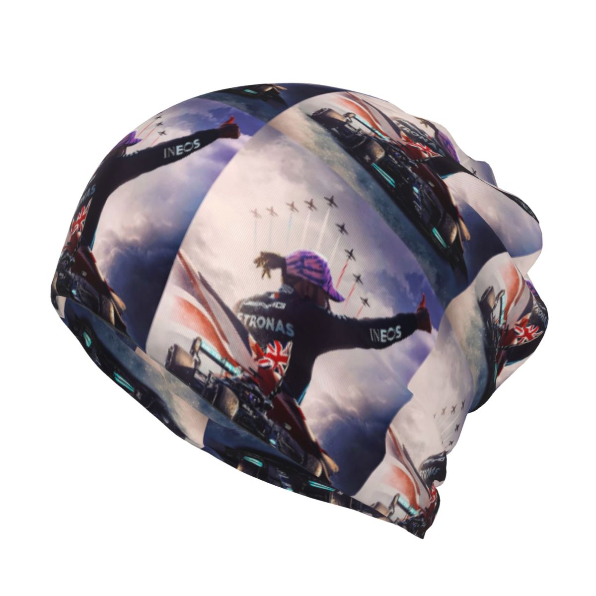 Glory_Lewis Hamilton_Art - F1  - Knit Beanie Hat Warm ulasan dan harga