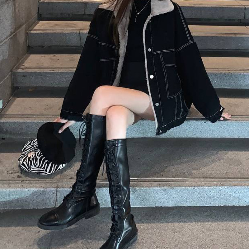Women Denim Coat Thick Lapel S - Down Jacket Packable ulasan dan harga
