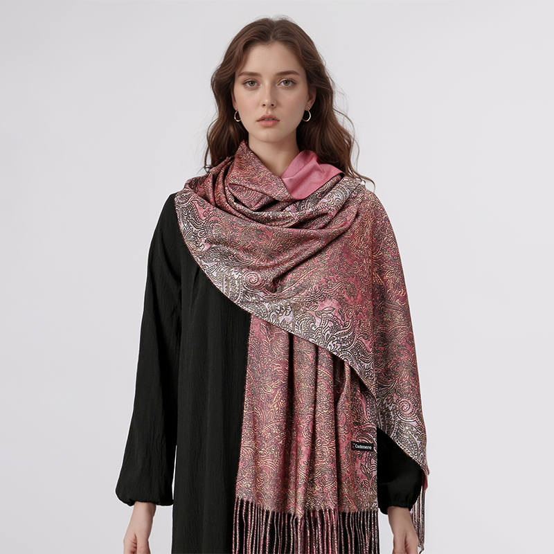 Luxury Paisley Pashmina Shawl  - Cashmere Pashmina Wrap ulasan dan harga