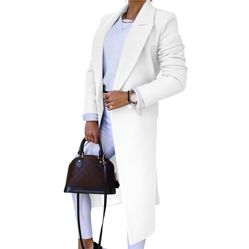 CYCLI-Women Long Wool Coats Fo - Wool Coat Peacoat ulasan dan harga