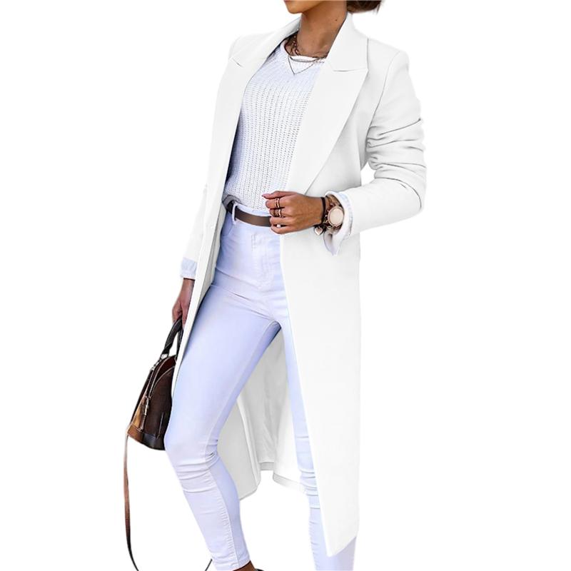 CYCLI-Women Long Wool Coats Fo - Wool Coat Peacoat ulasan dan harga