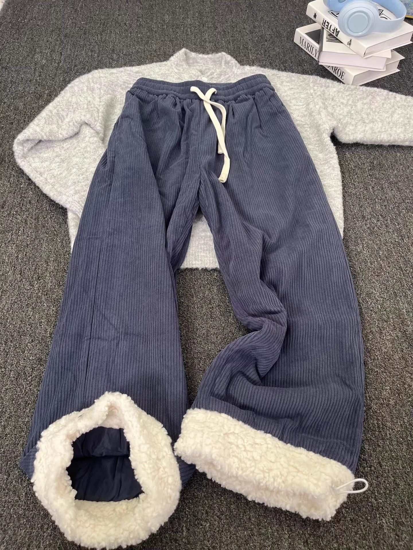 Thiened Winter Snowboard Pants - Corduroy Pant Warm ulasan dan harga