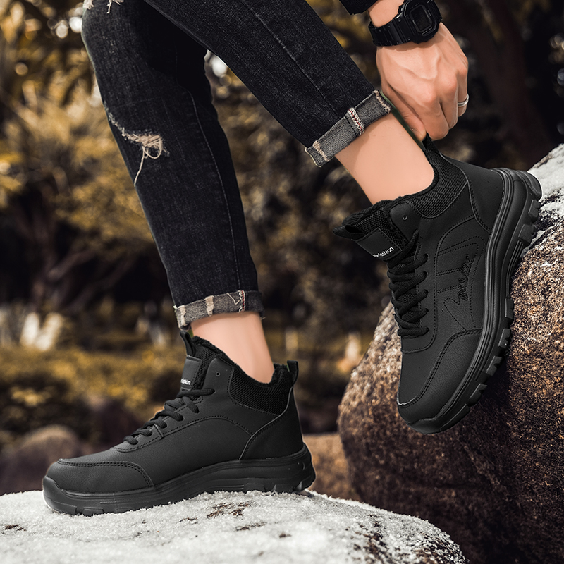 Brand Men's Boots Warm Plush S - Waterproof Winter Boot ulasan dan harga