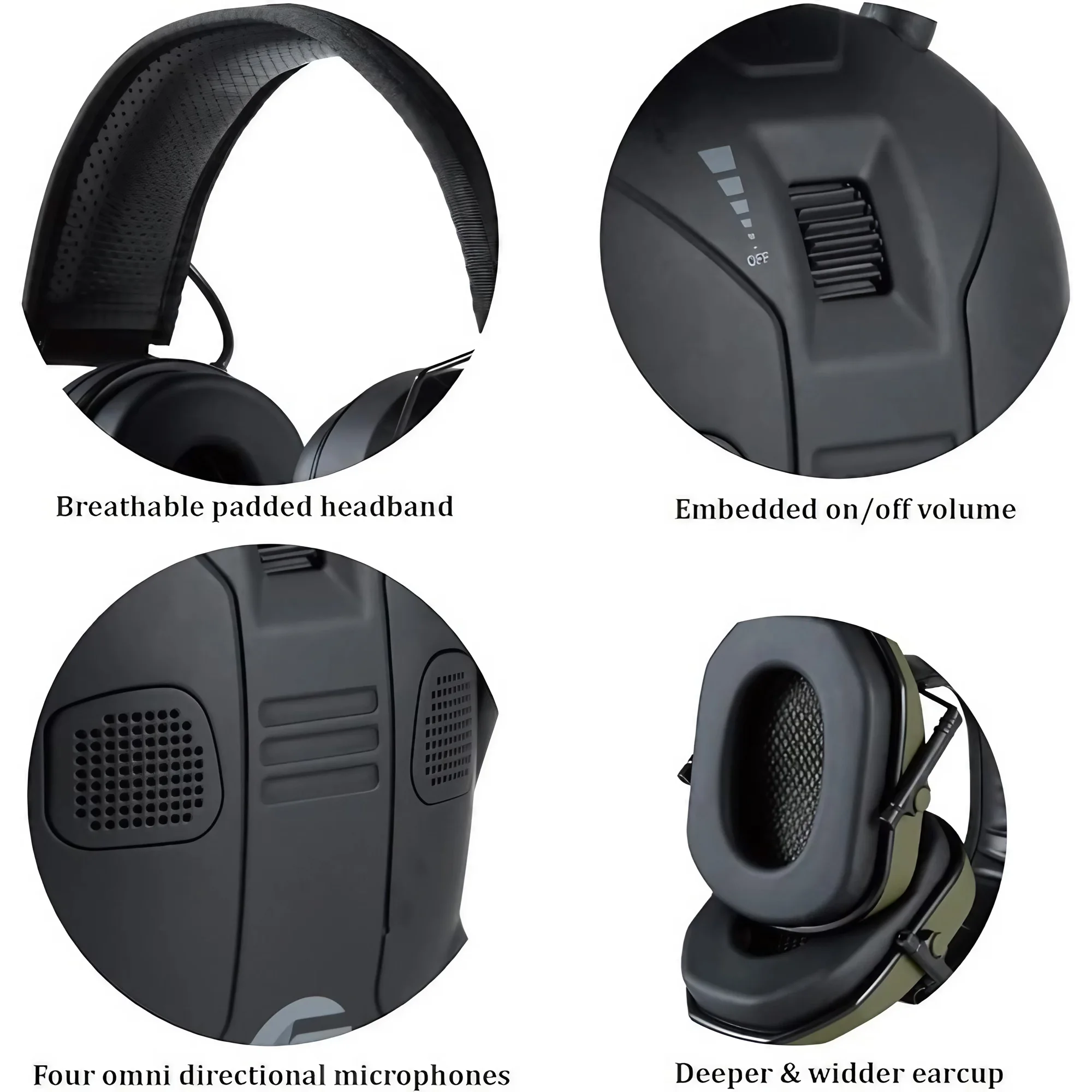 Foldable Tactical Shooting Ear - Earmuffs Foldable ulasan dan harga