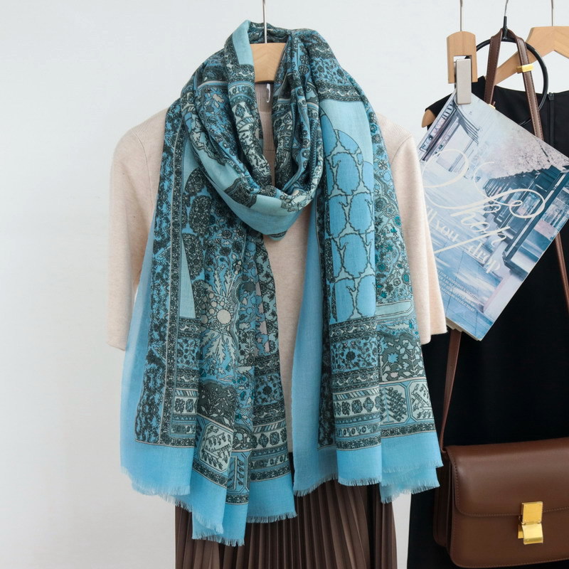 Tassels Long Scarf Luxury Bran - Cashmere Pashmina Wrap ulasan dan harga