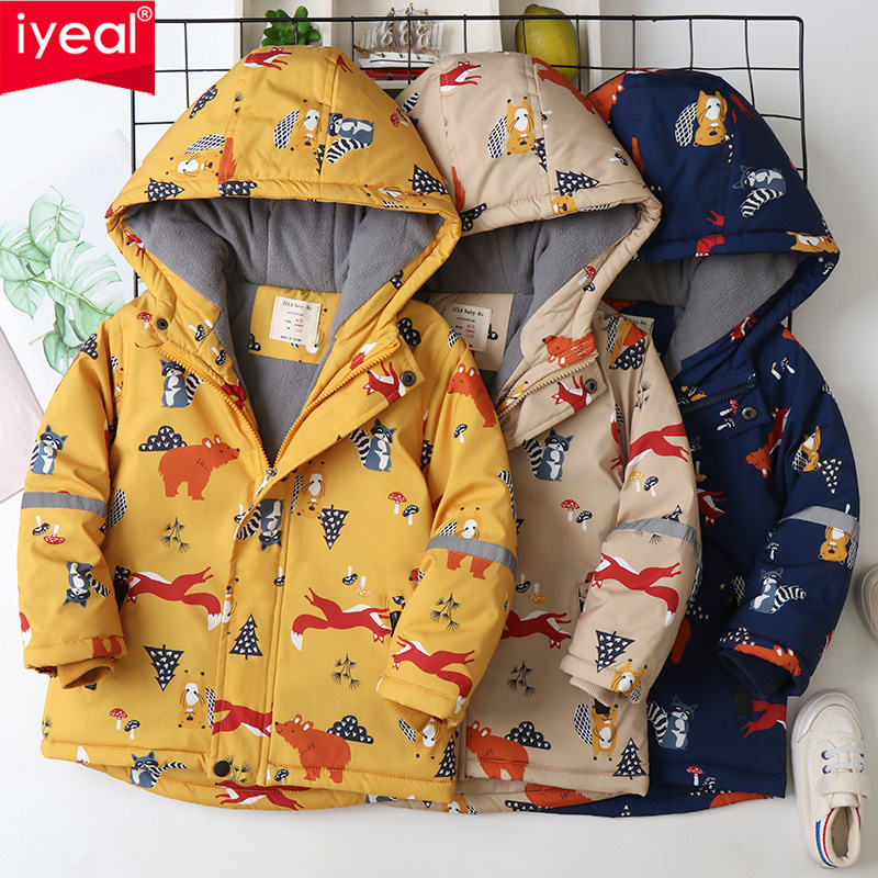IYEAL Children's Coat Animals  - Flannel Shirt Lined ulasan dan harga