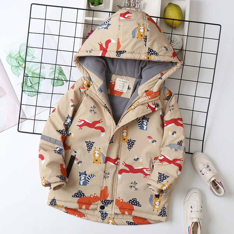 IYEAL Children's Coat Animals  - Flannel Shirt Lined ulasan dan harga
