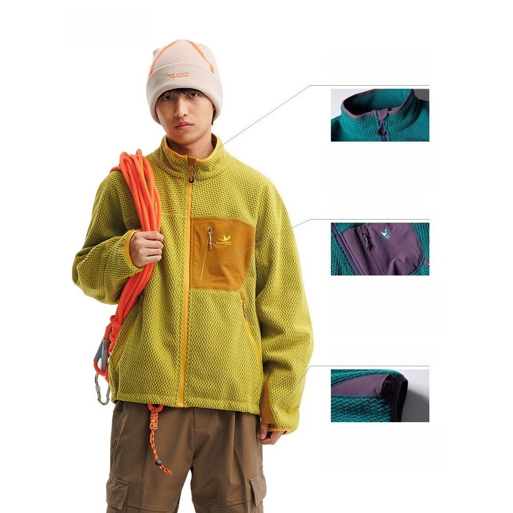 Stay Cozy Outdoors: Unisex Qui - Sherpa Hoodie Fleece ulasan dan harga