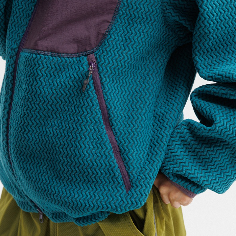 Stay Cozy Outdoors: Unisex Qui - Sherpa Hoodie Fleece ulasan dan harga