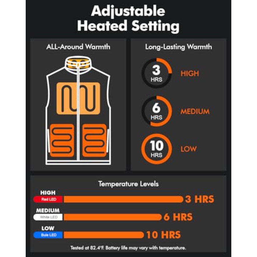 Men's Lightweight Heated Vest  - Heated Vest Battery ulasan dan harga