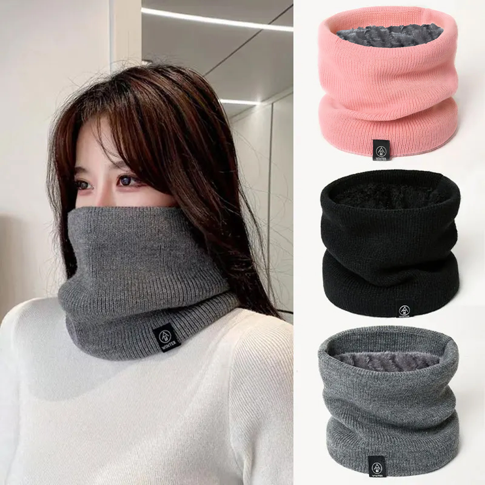 Fashion Women Knitted Scarf So - Wool Scarf Men ulasan dan harga