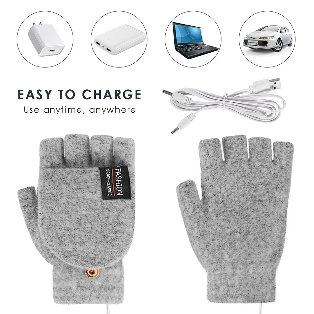 USB Electric Heated Gloves Adj - Touch Screen Gloves ulasan dan harga
