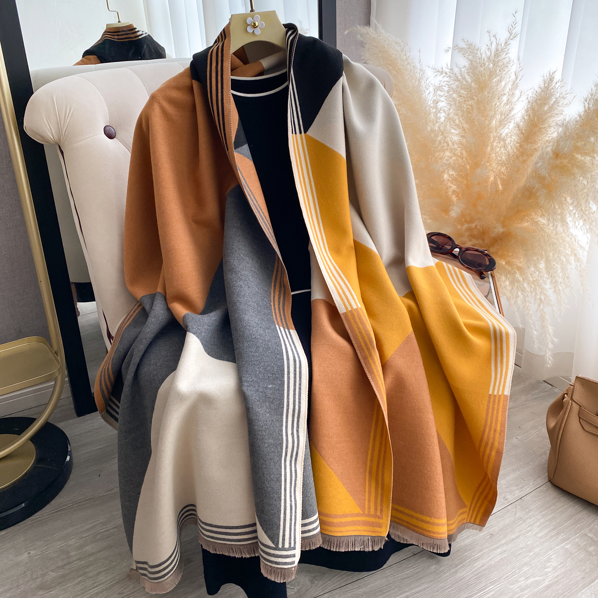 2025 Luxury Winter Cashmere Sc - Cashmere Pashmina Wrap ulasan dan harga