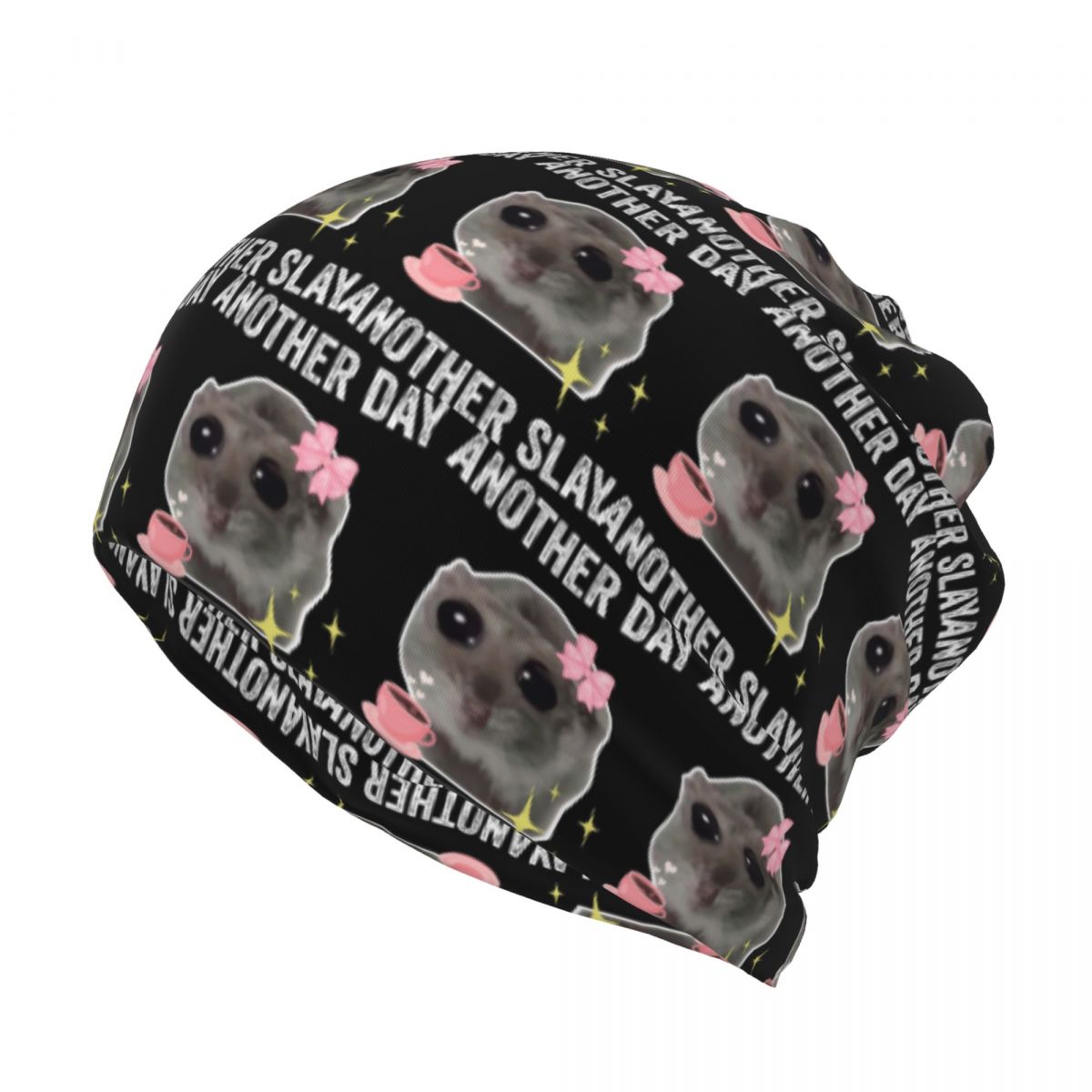 Sad Hamster Another Day Anothe - Knit Beanie Hat Warm ulasan dan harga