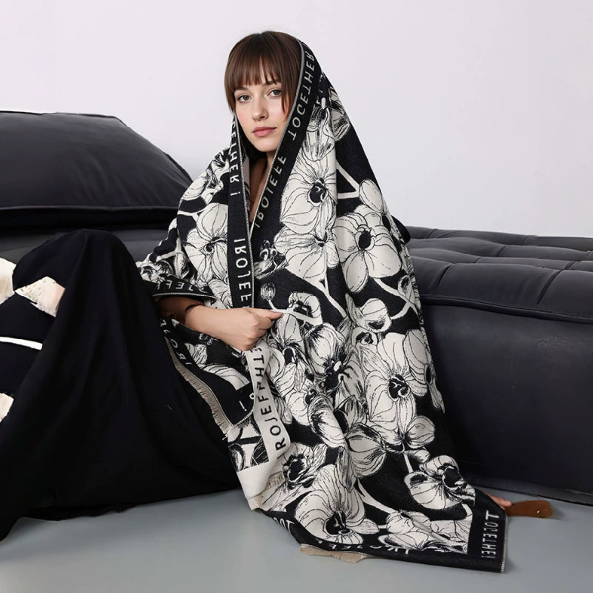 Luxury Winter Women's Imitatio - Cashmere Pashmina Wrap ulasan dan harga