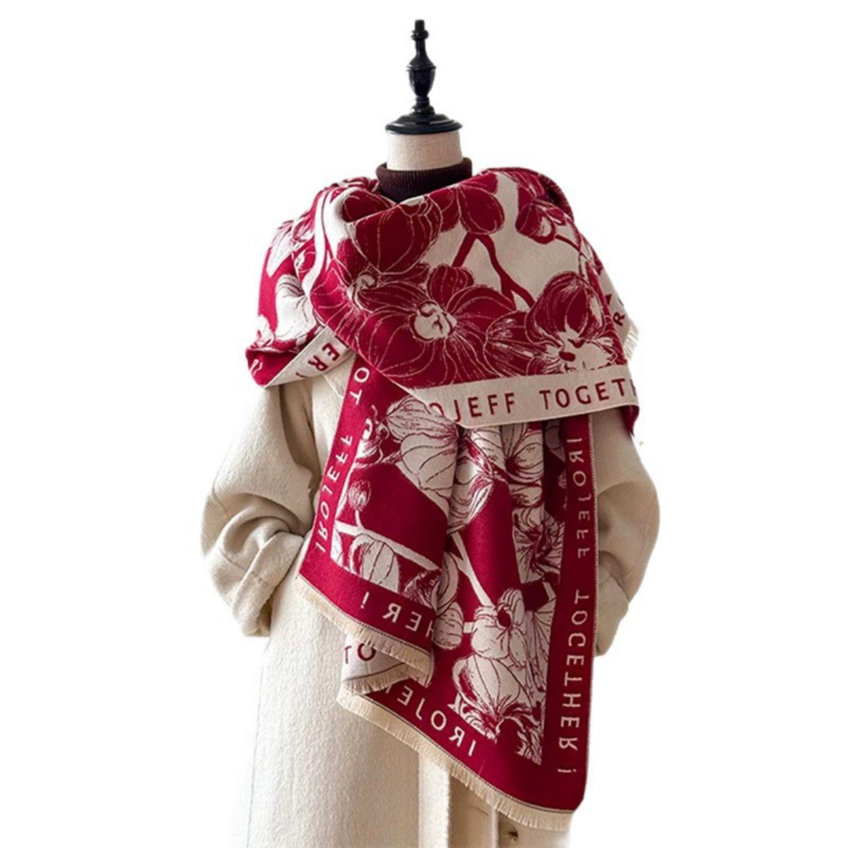 Luxury Winter Women's Imitatio - Cashmere Pashmina Wrap ulasan dan harga