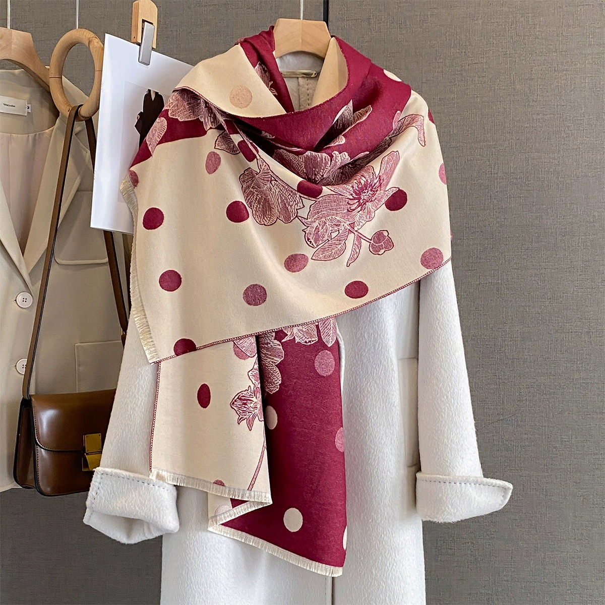 2025 Women Thicken Luxury Wint - Cashmere Pashmina Wrap ulasan dan harga