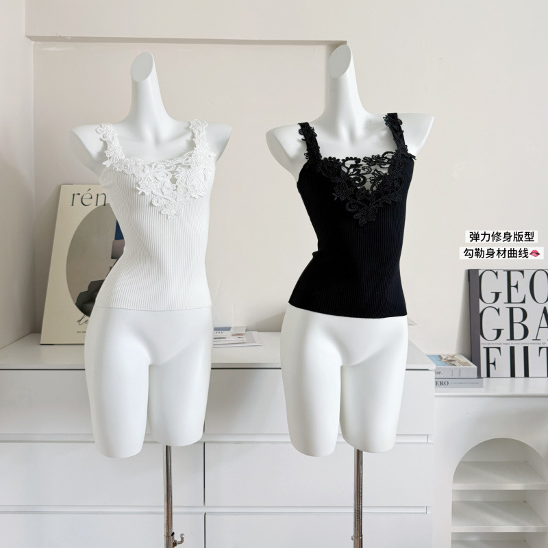 Sexy Lace Trim Camisole Top Ho - Flannel Shirt Lined ulasan dan harga