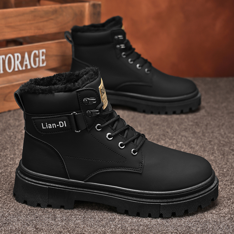 Winter Fleece-Lined Warm High- - Waterproof Winter Boot ulasan dan harga