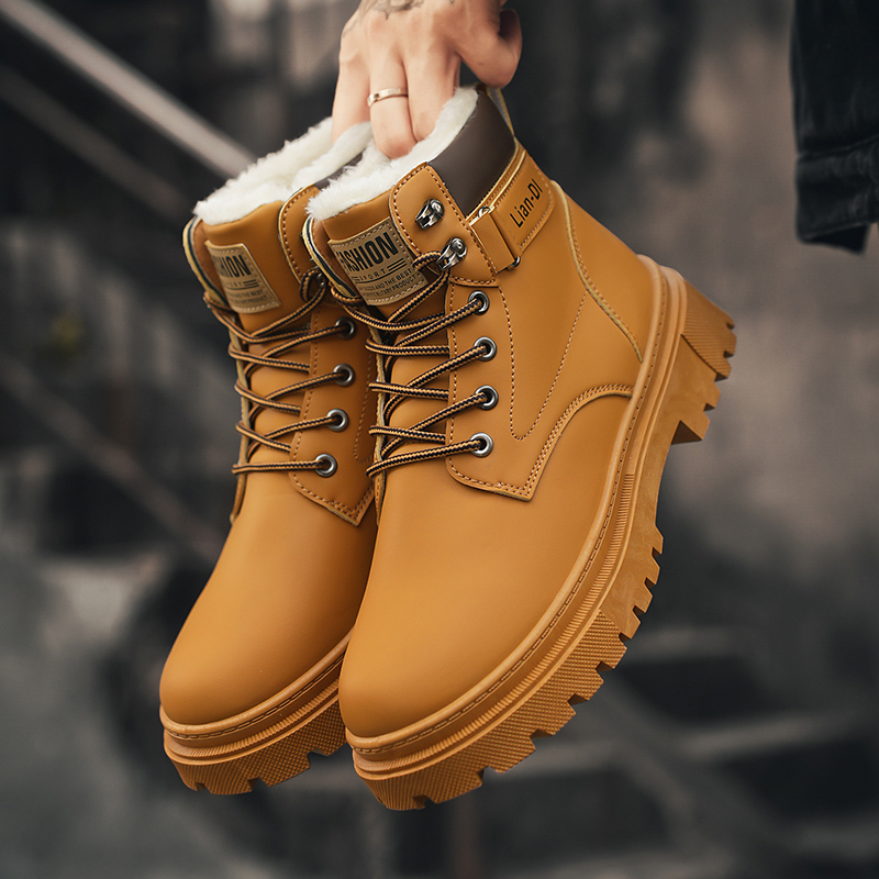 Winter Fleece-Lined Warm High- - Waterproof Winter Boot ulasan dan harga