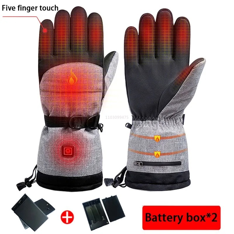 Heated Skiing Waterproof Glove - Touch Screen Gloves ulasan dan harga