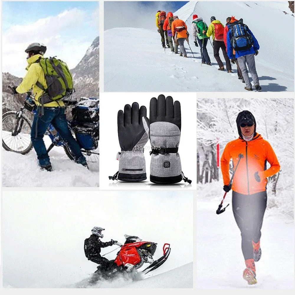 Heated Skiing Waterproof Glove - Touch Screen Gloves ulasan dan harga