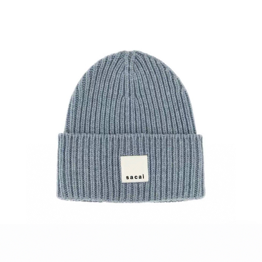 Vuu Sacai Collaborative Patchw - Knit Beanie Hat Warm ulasan dan harga