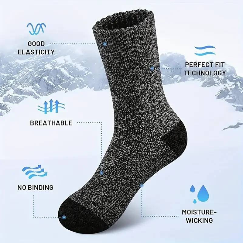 5 Pairs Merino Wool Socks for  - Thermal Sock Wool ulasan dan harga